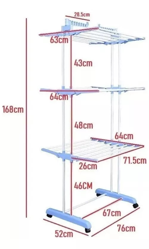 Tendedero Plegable 1,68m - Cuppingo™